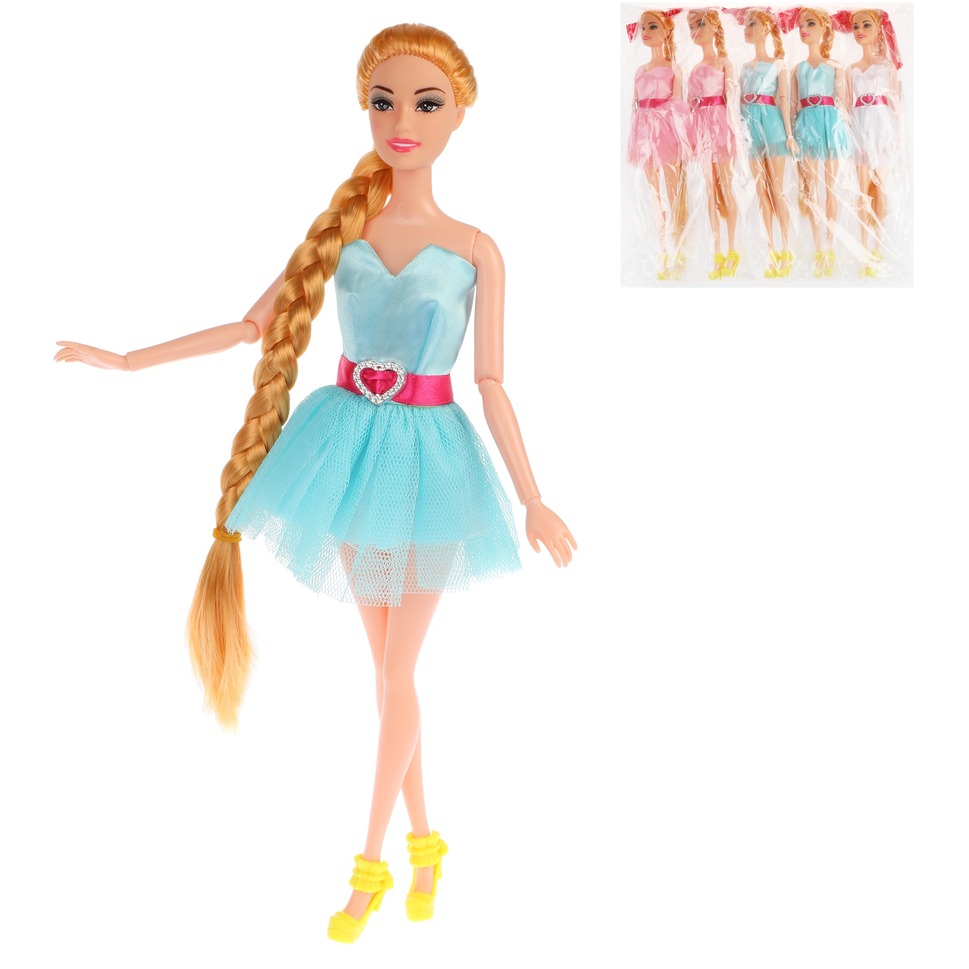 Кукла "Элиза" с длинной косой (шарнирная, 28 см)