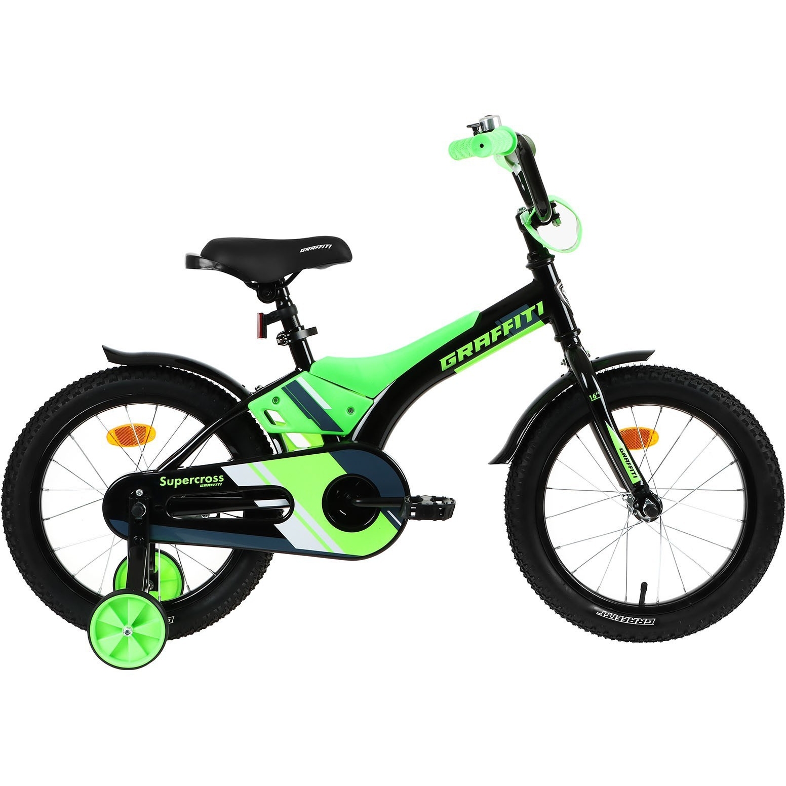 Велосипед 16" Graffiti Super Cross (зеленый)