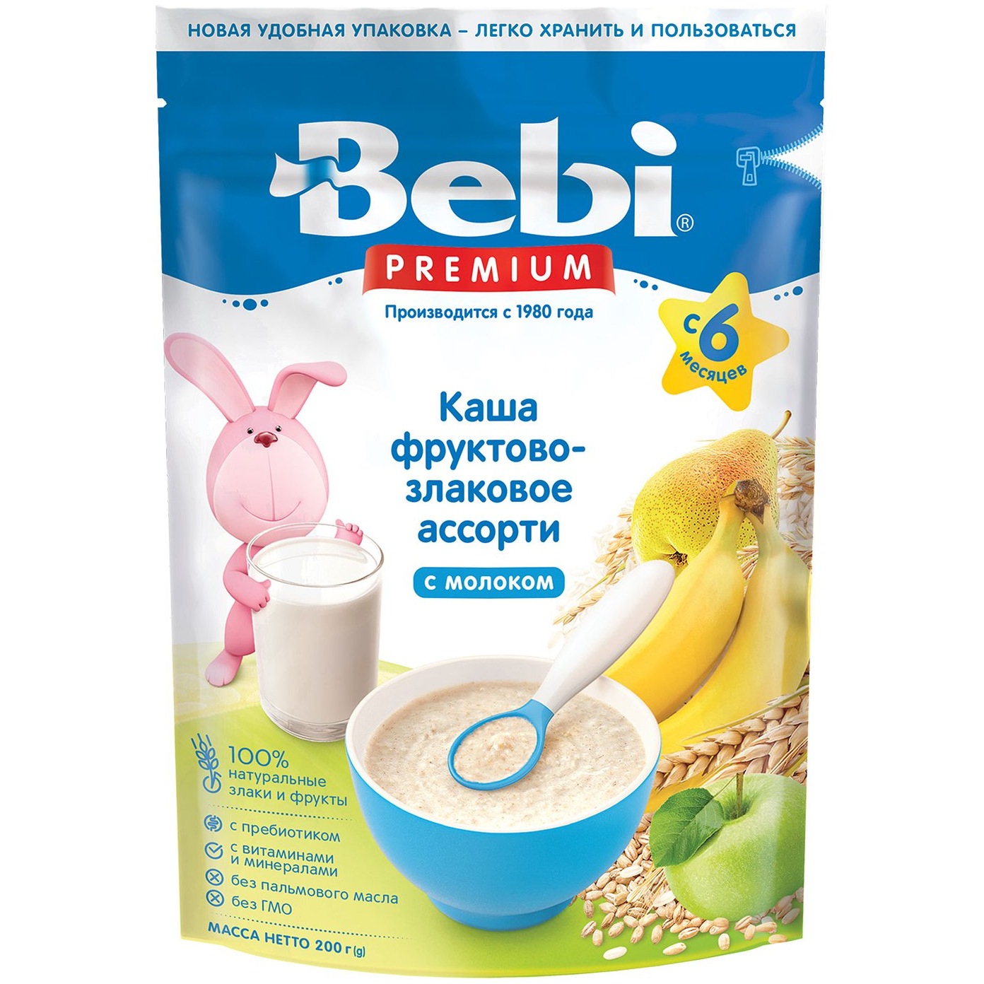 Каша молочная "Беби Премиум" фруктово-злаковое (200 г.) УТ-00058576