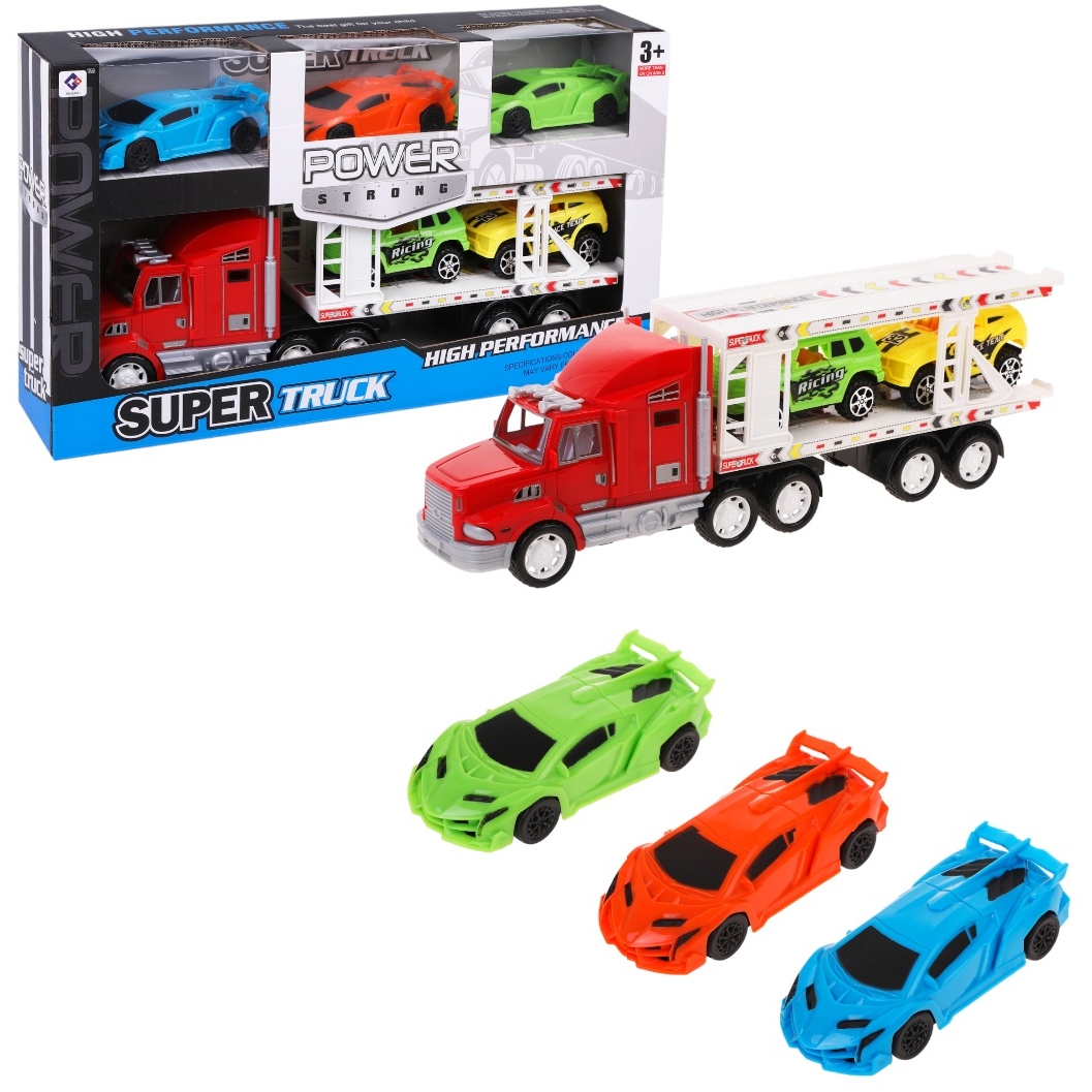 Игр.набор Автовоз, в комплекте: автовоз инерц., транс.средство без механизма 5шт., в ассортименте 316-58