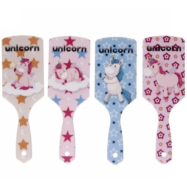 Расчёска массажная "Stylish hair - Единорожки", микс 4 вида, 24*7,5см 452-2083