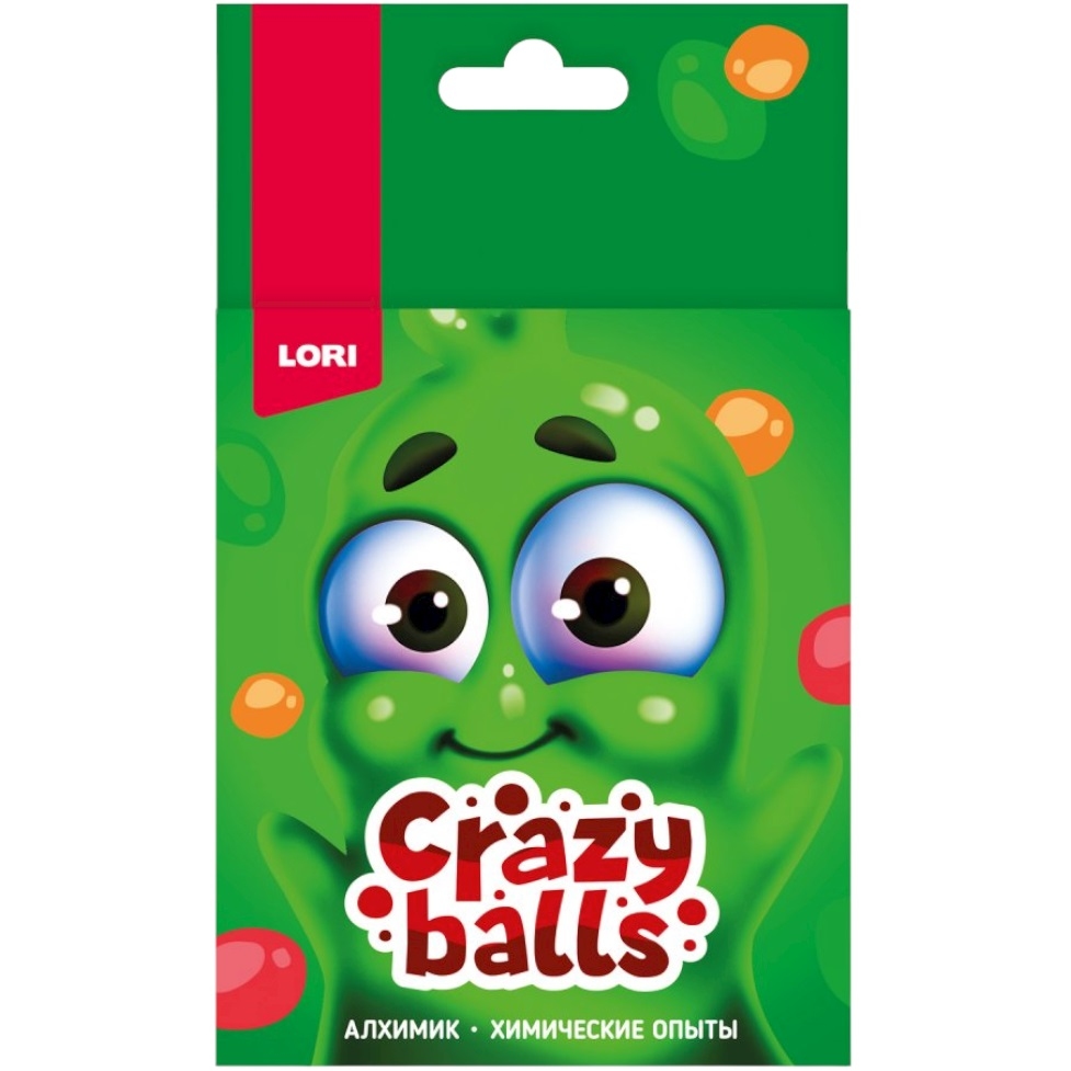 Химические опыты Crazy Balls "Оранжевый, зелёный и сиреневый шарики" Оп-102