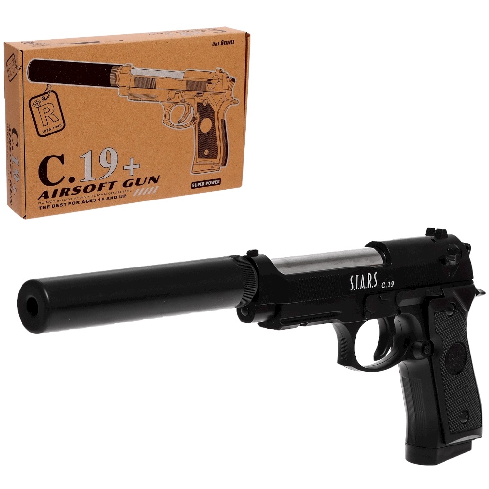 Пистолет C.19 (металлический, с глушителем) 7532094