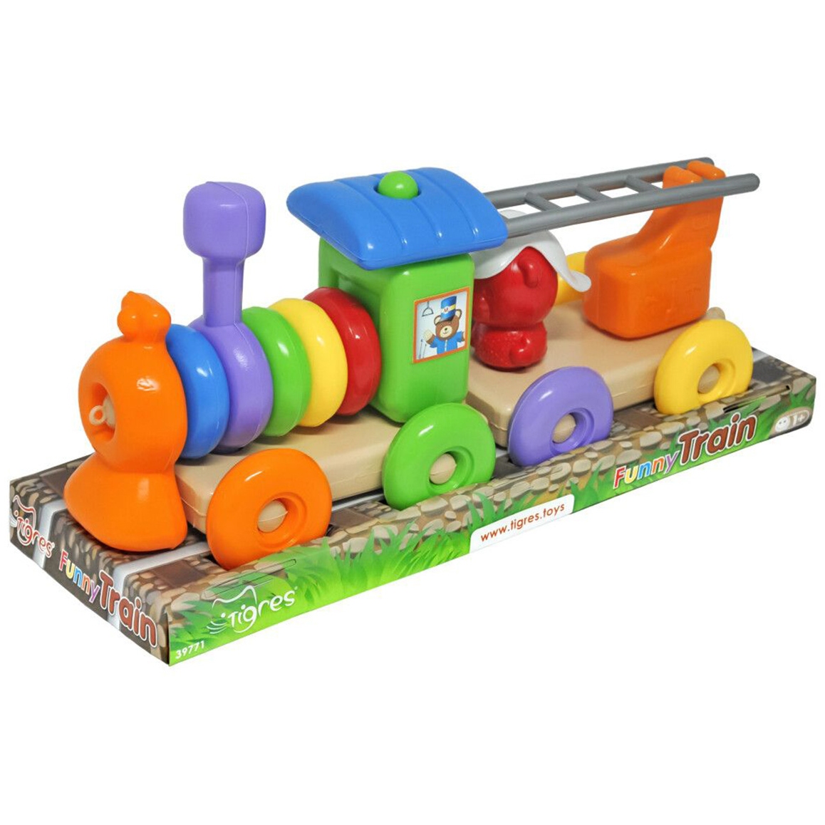 Игрушка развивающая паровозик "Funny train" 23 эл. 38х18х22см 114934