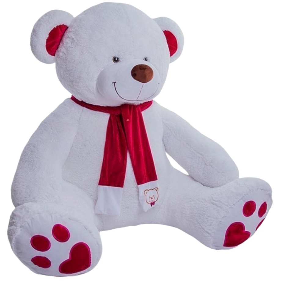 Мягкая игрушка "Медведь Кельвин" (200 см, белый)