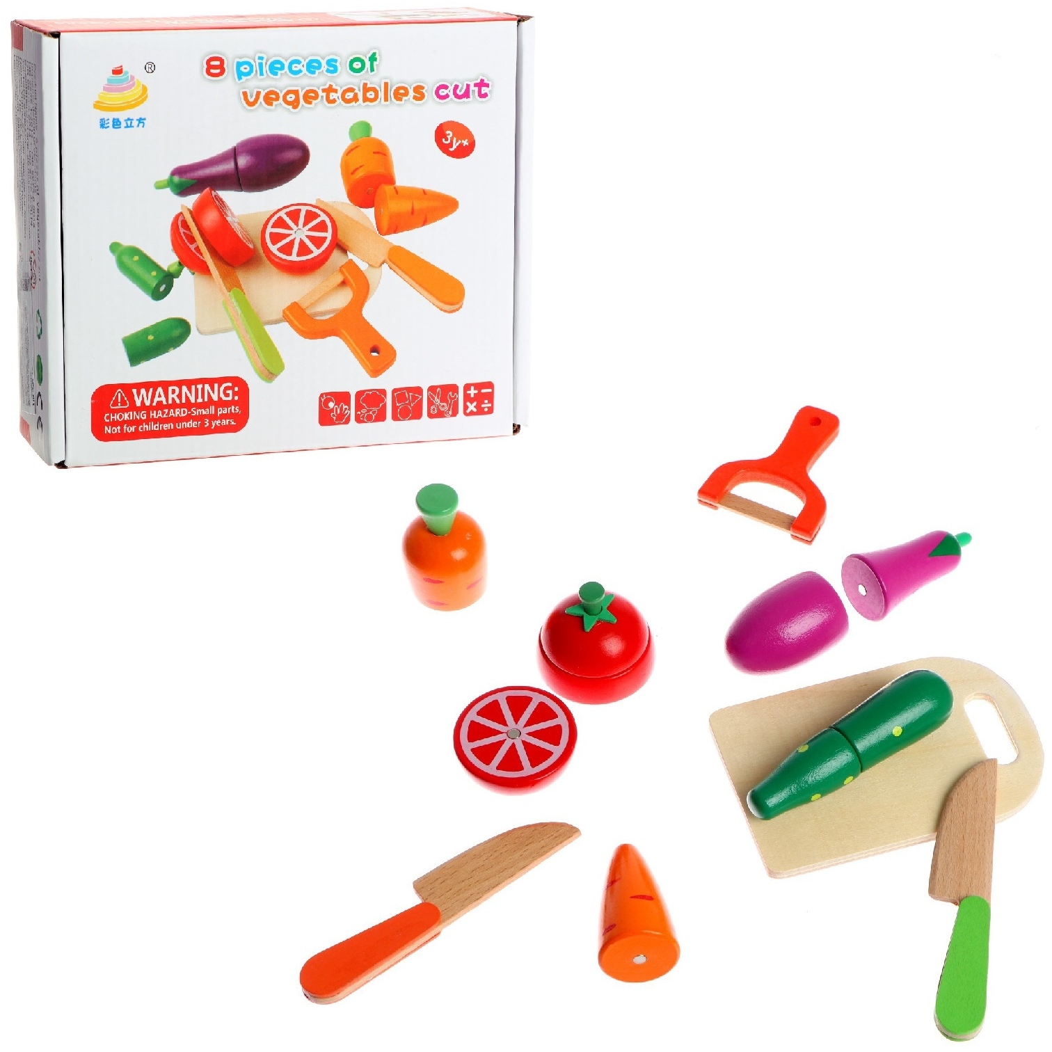 Детский набор овощей с ножом и чисткой