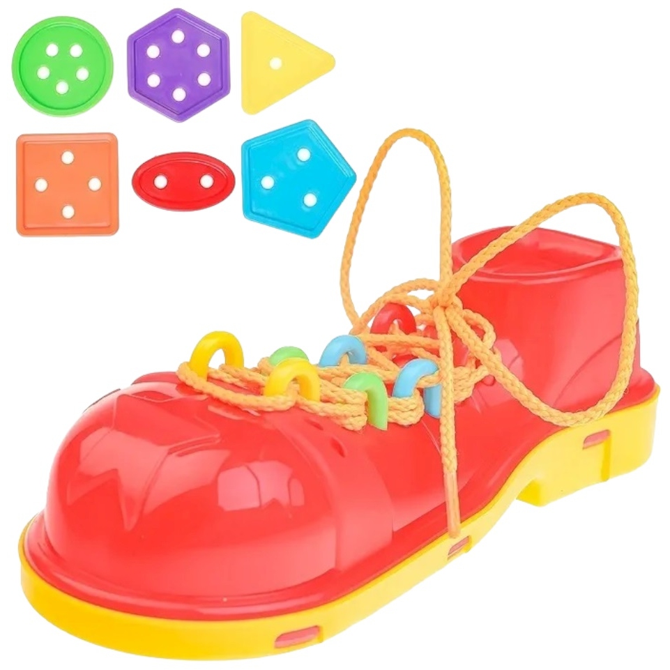 Развивающий набор "Красный ботинок с пуговками" КНОПА 1/10 87114