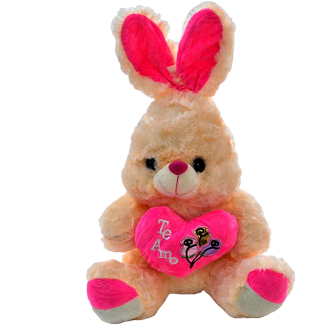 Мягкая игрушка "Заяц с розовым сердцем №3" (26х28х22 см) 8STZ-036 n