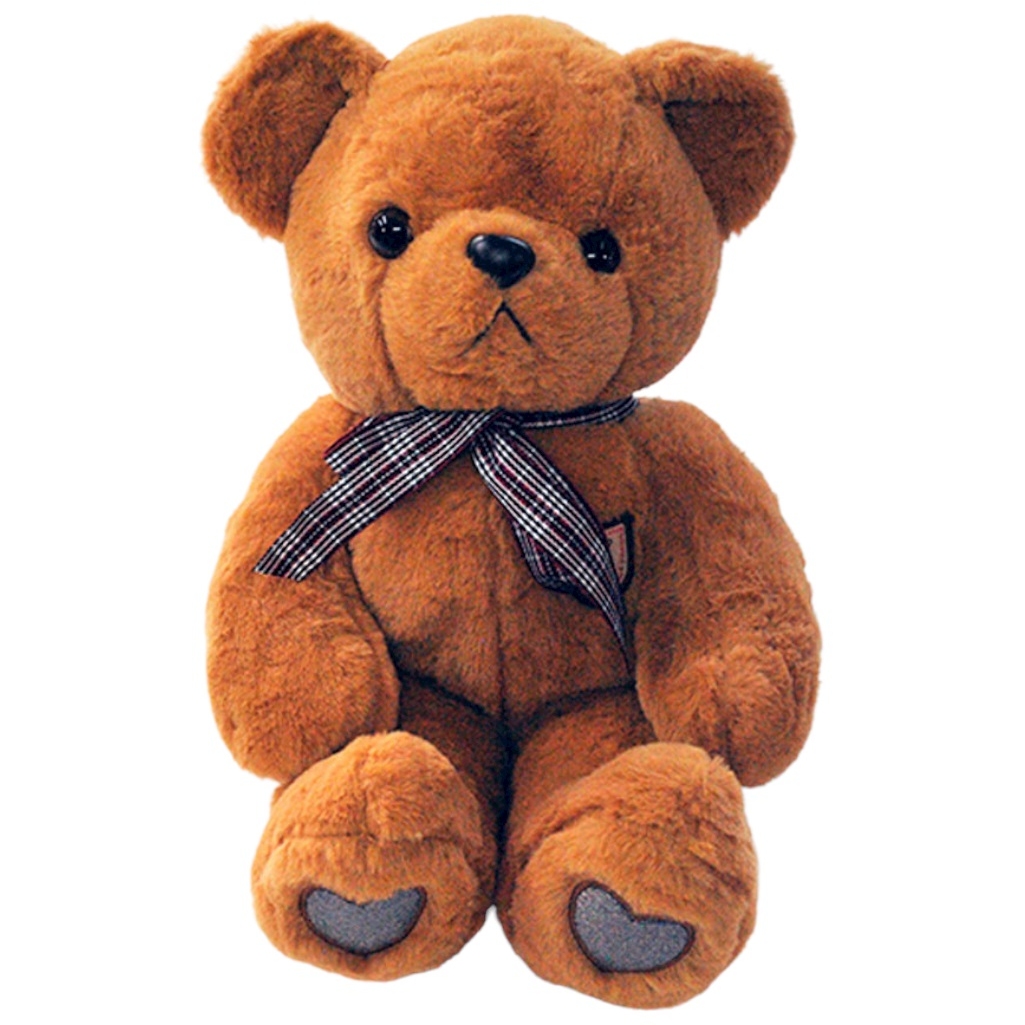 Мягкая игрушка "Медведь с сердцами на лапах" (25x34x28 см)