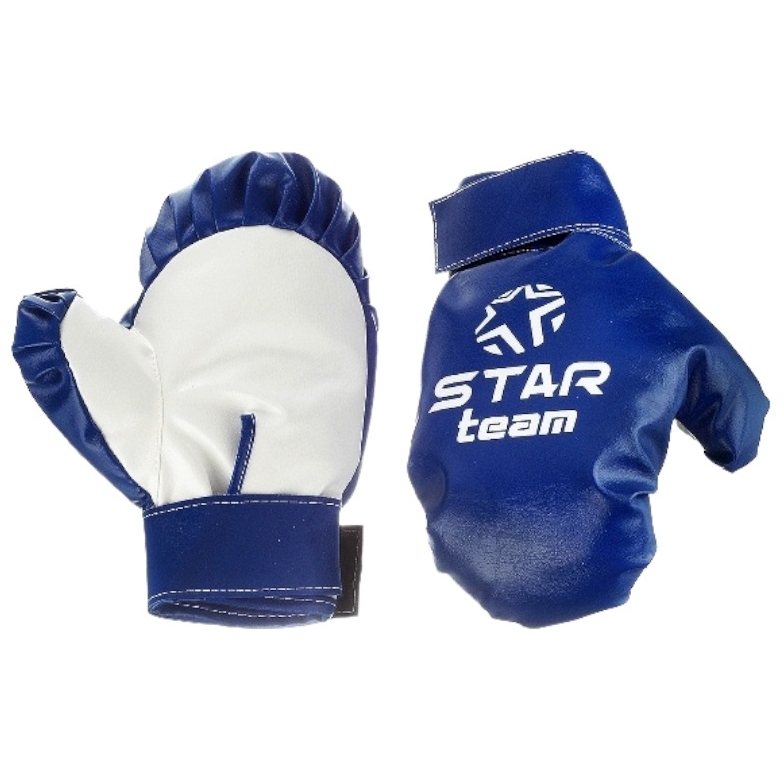 Детские игровые боксёрские перчатки "STAR TEAM", цвет сине-белый, в сетке 23*14*20 см IT107831