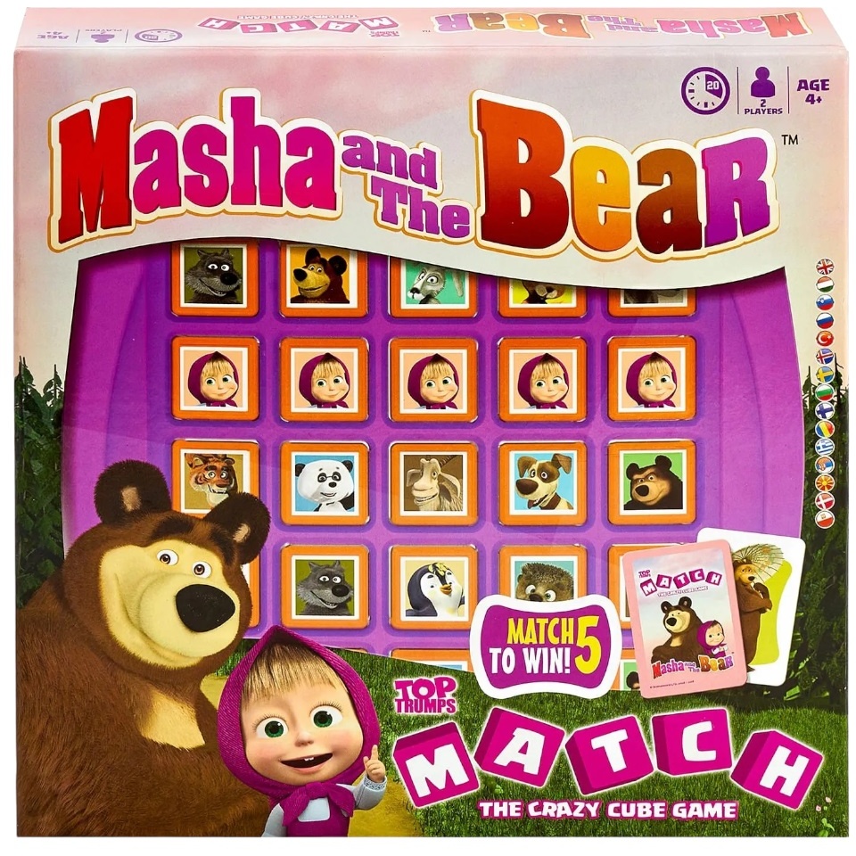 Настольная игра "Маша и Медведь" Match Top Trump
