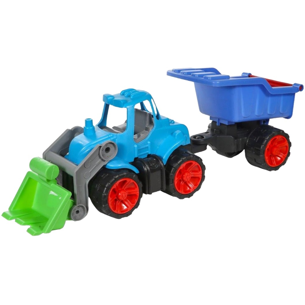 Пластмассовая игрушечная машина Toy Bibib "Большой Трактор с Прицепом" (65*19*23 см), сетка PP 2018-096