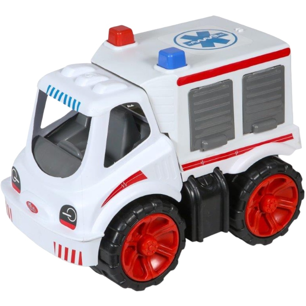 Пластмассовая игрушечная машина Toy Bibib "Скорая помощь" (29*19*23 см), сетка PP 2018-092