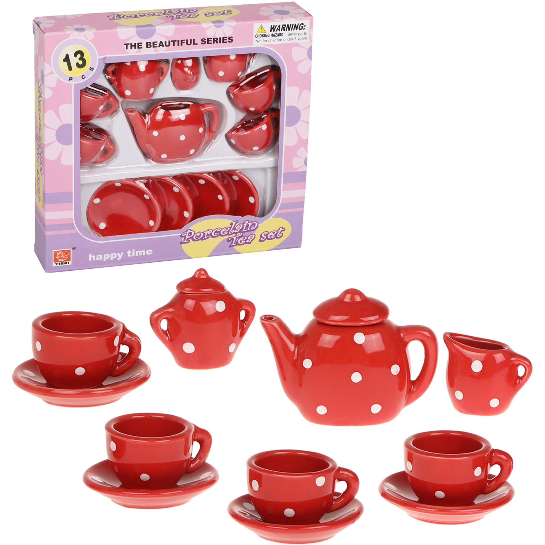 Набор посуды для кукол фарфор (13 предметов) YH5989-D501
