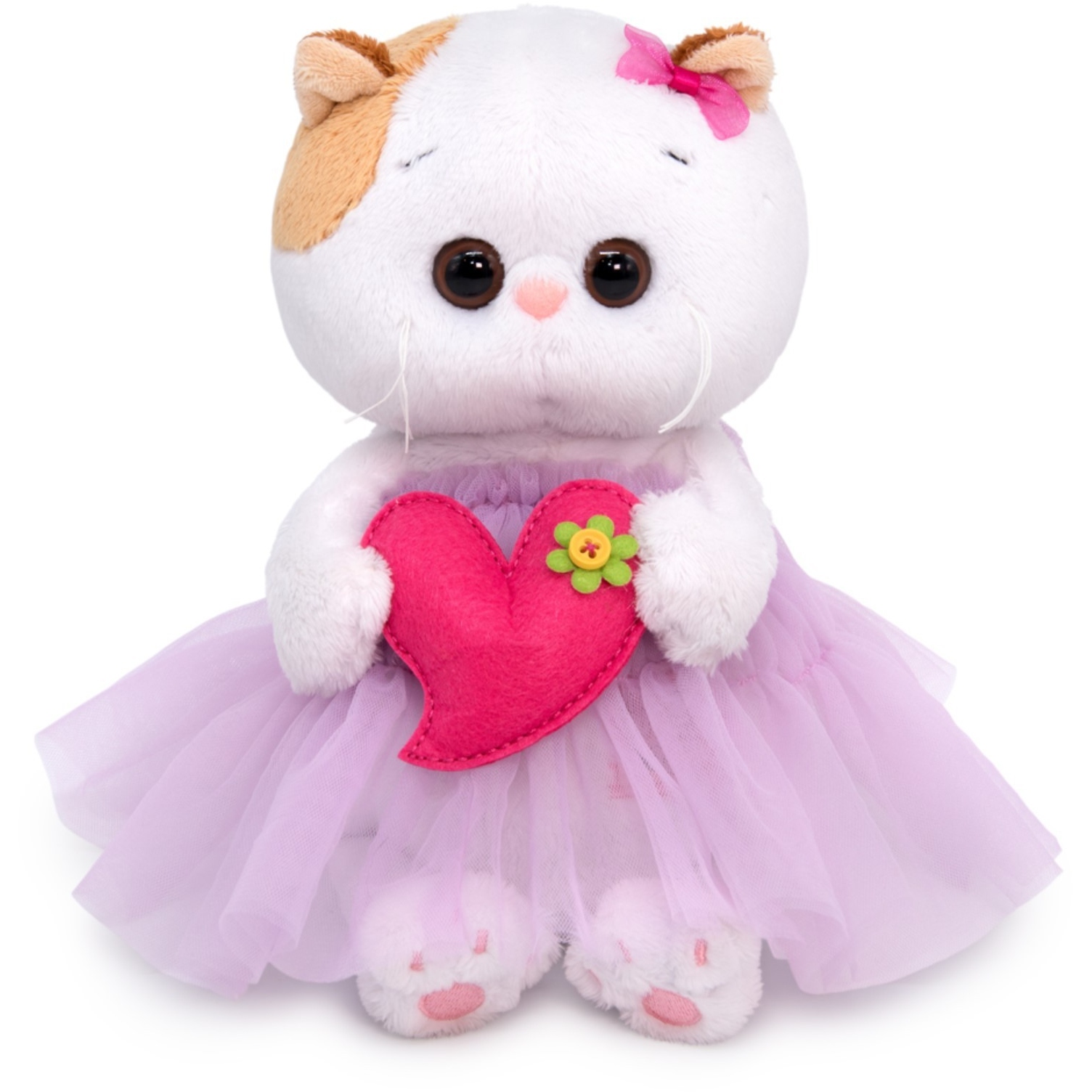 Мягкая игрушка "Ли-Ли Baby в платье с сердечком" (20 см)