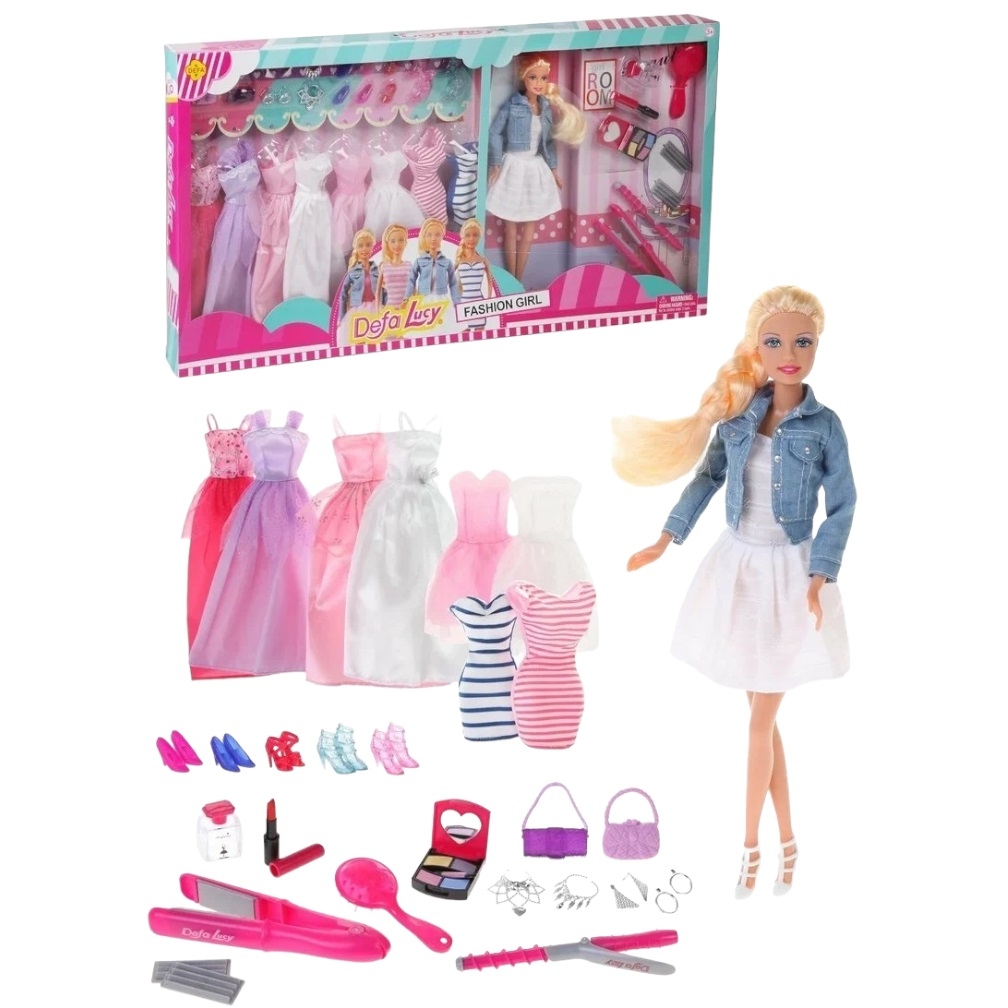 Кукла "Дефа Люси" с набором одежды (8 платьев, 29 см)