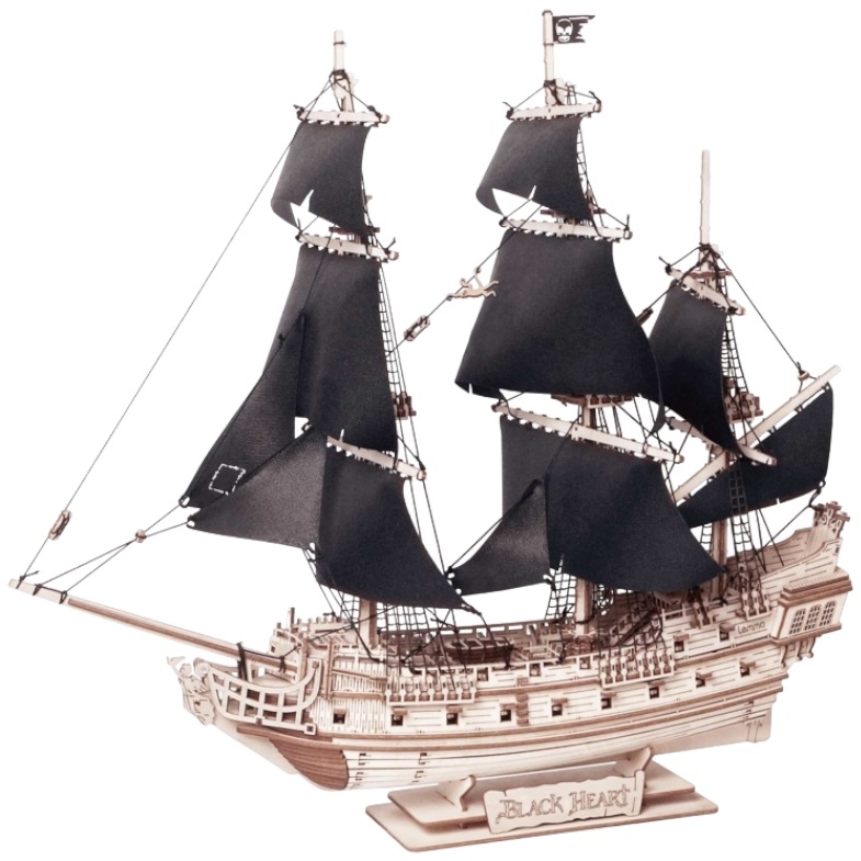 Сборная модель Lemmo "Корабль Чёрное сердце" 0190