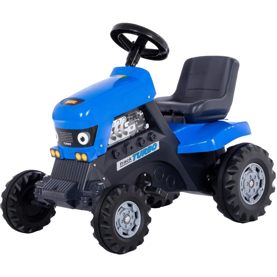 Каталка-трактор с педалями Turbo (синий)