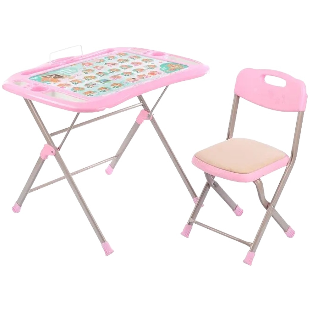 Детский комплект "Забавные медвежата" (стол, стул, розовый) NKP1/ЗМ