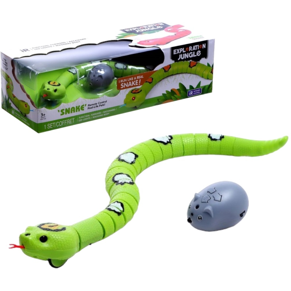 Змея с пультом "Джунгли" (зеленый, 36 см)