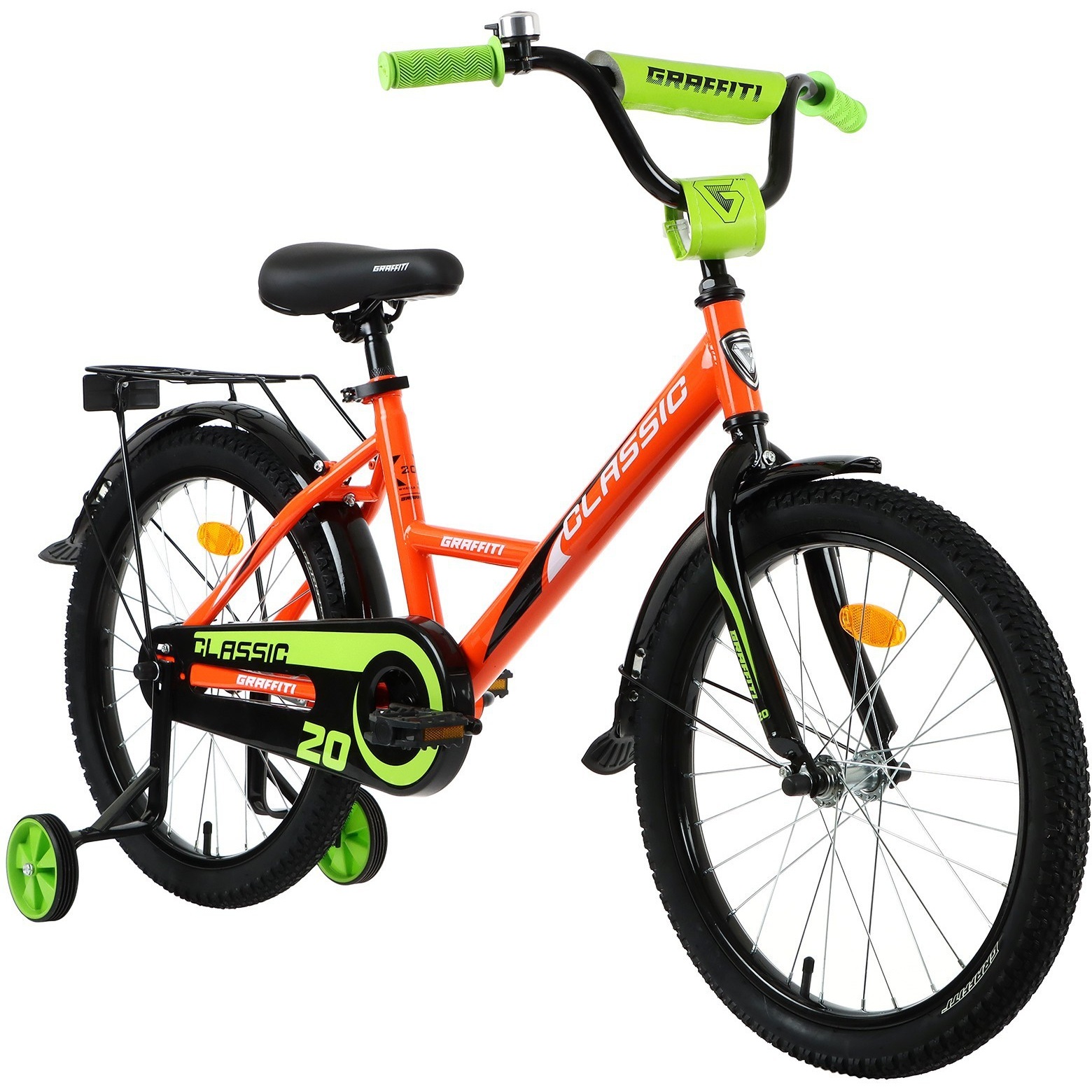 Велосипед 20" Graffiti Classic (оранжевый/зеленый)