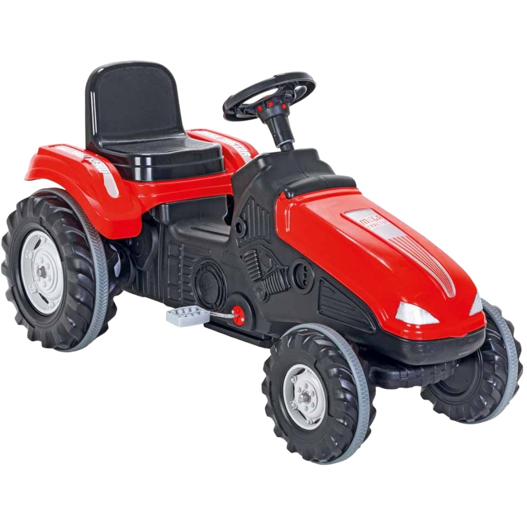 Каталка-трактор с педалями Mega (красный)
