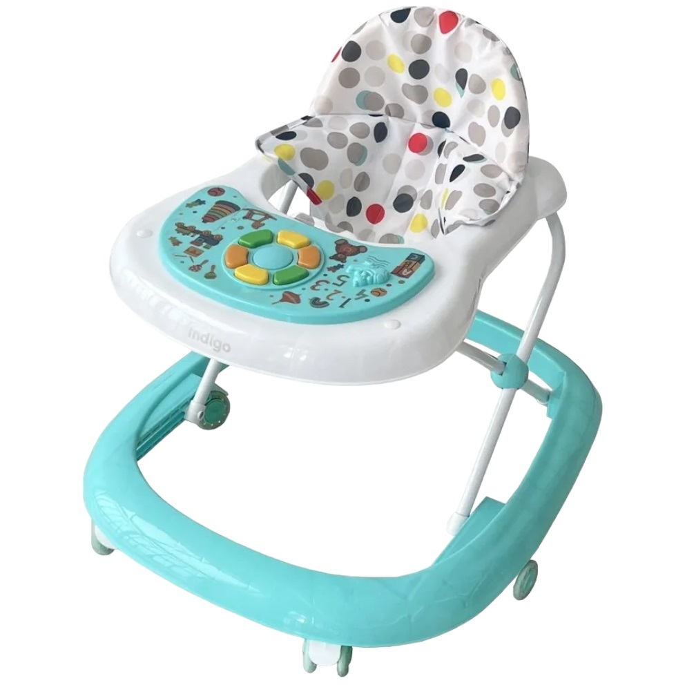 Ходунки Indigo Bubble C (звук, бирюзовый, 64х54х56 см)