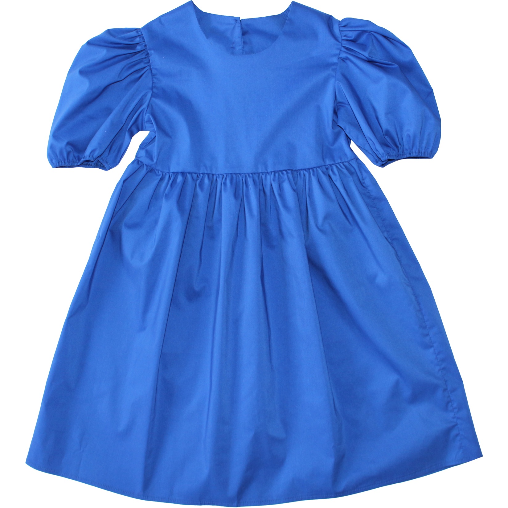 Платье к/р 128 Синее рукав фонариком 3088