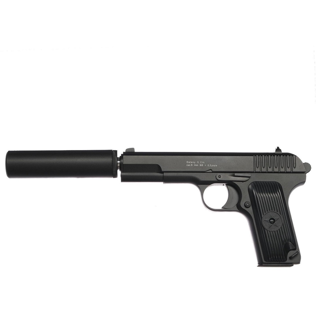 Пистолет страйкбольный Galaxy TT (с глушителем, 6 мм) 1808967