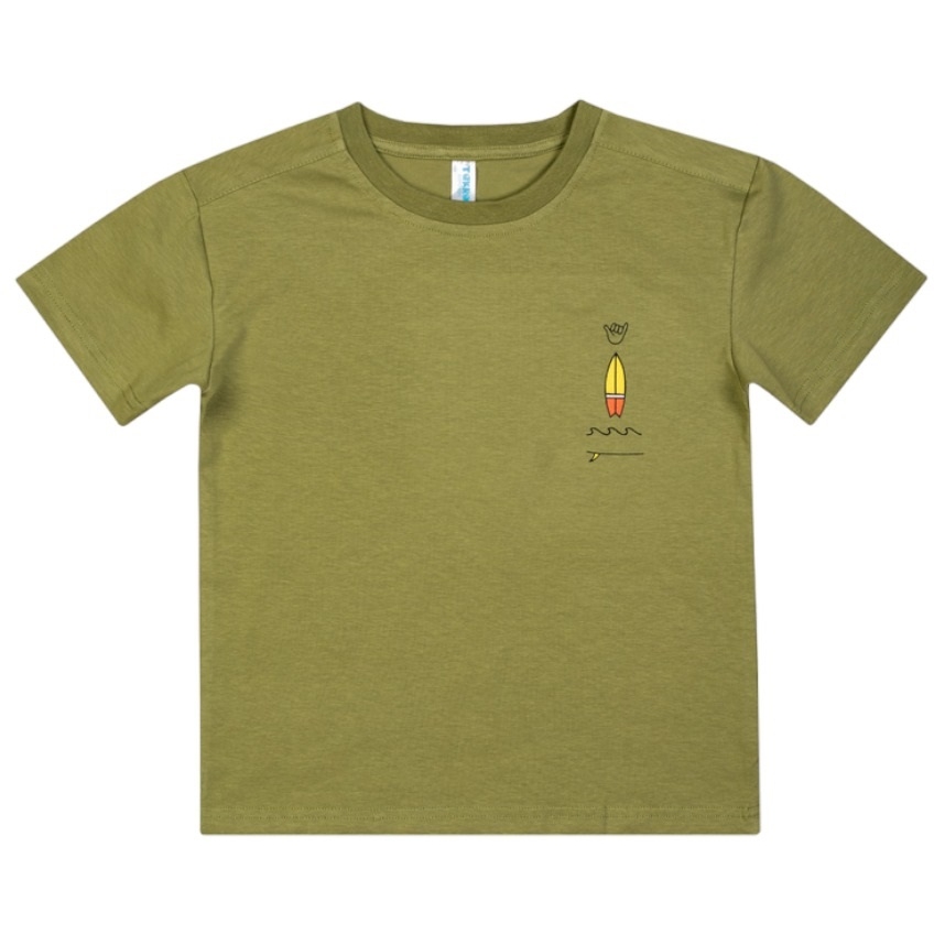 Футболка д/м 128 Акула /Фуфайка (футболка) для мальчика/TAKRO т.бирюзовый M1091KL-7/10