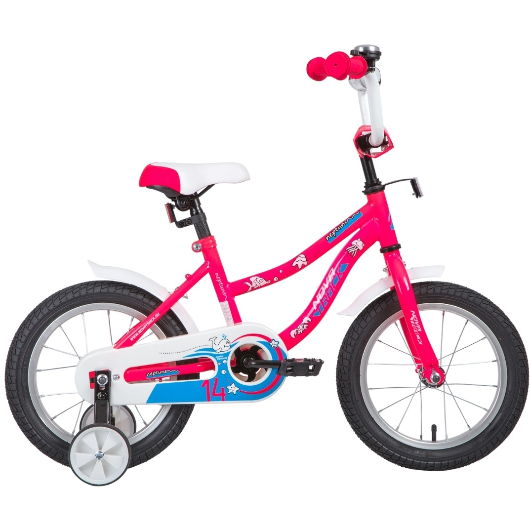 Велосипед 14" Novatrack Neptune (розовый)