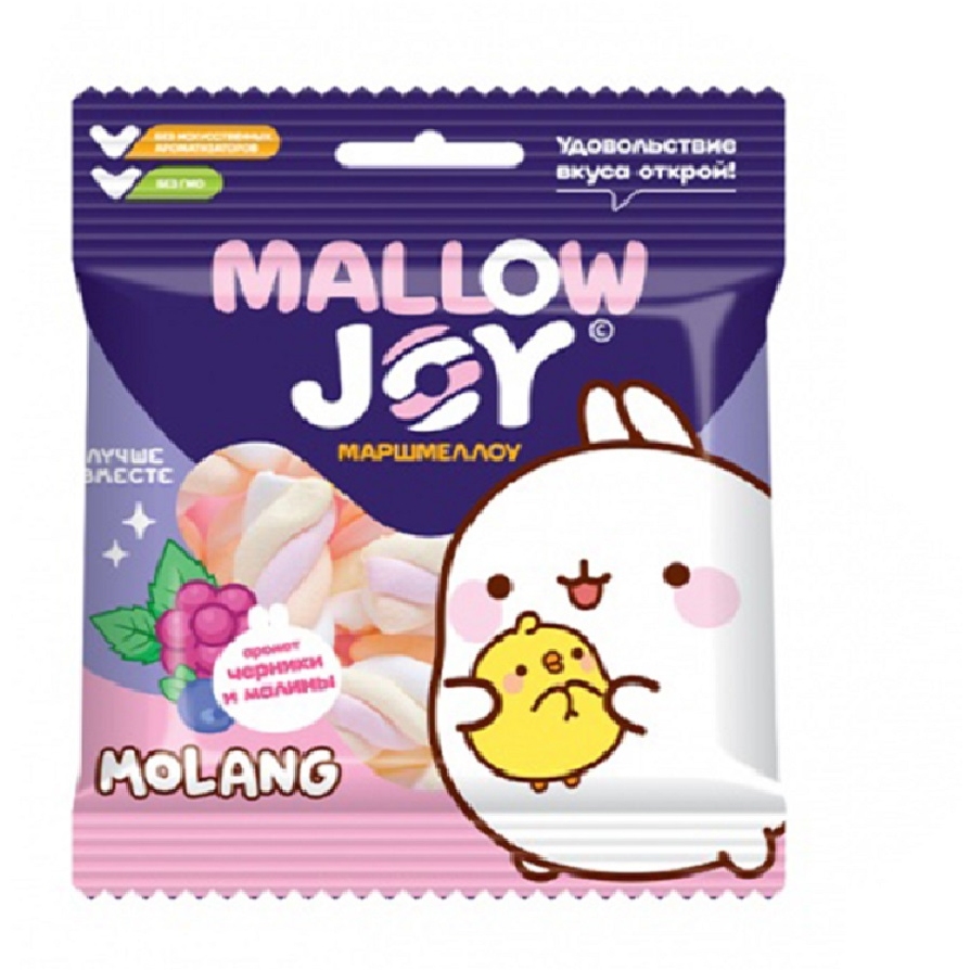 Маршмеллоу Mallow Joy Molang черники и малины (25 г.) УТ54563