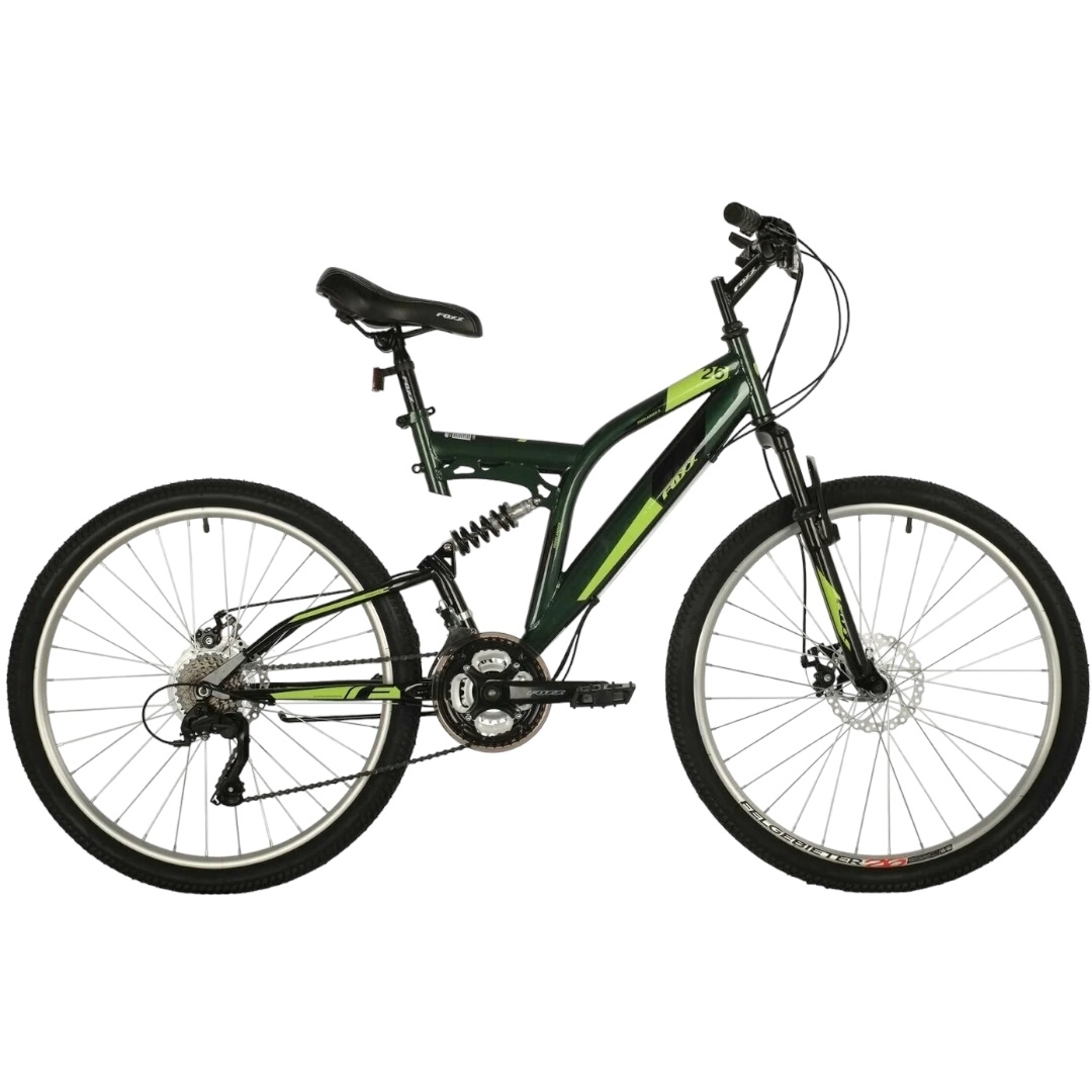 Велосипед 26" Foxx Freelander (зеленый, 18 скоростей)