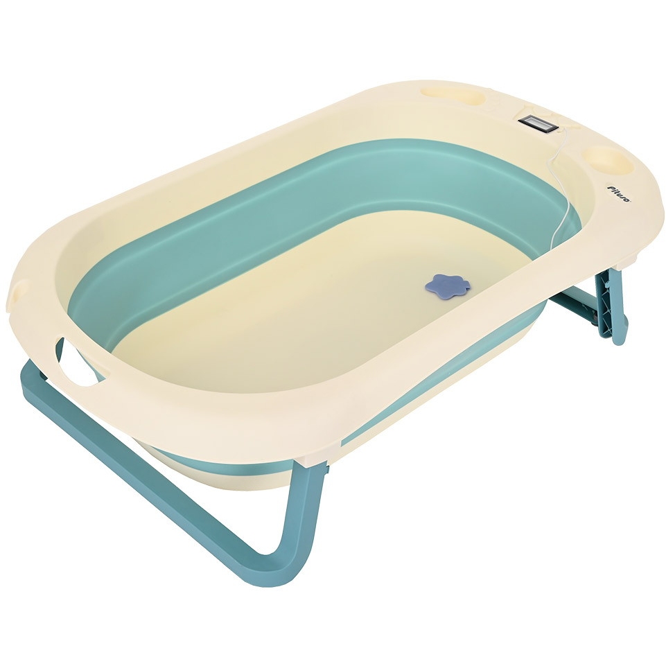 Детская ванна складная 81,5 см,встроенный термометр, Green/Бирюза 81,5*46*20 см (уп/1 шт) FG1120-Green