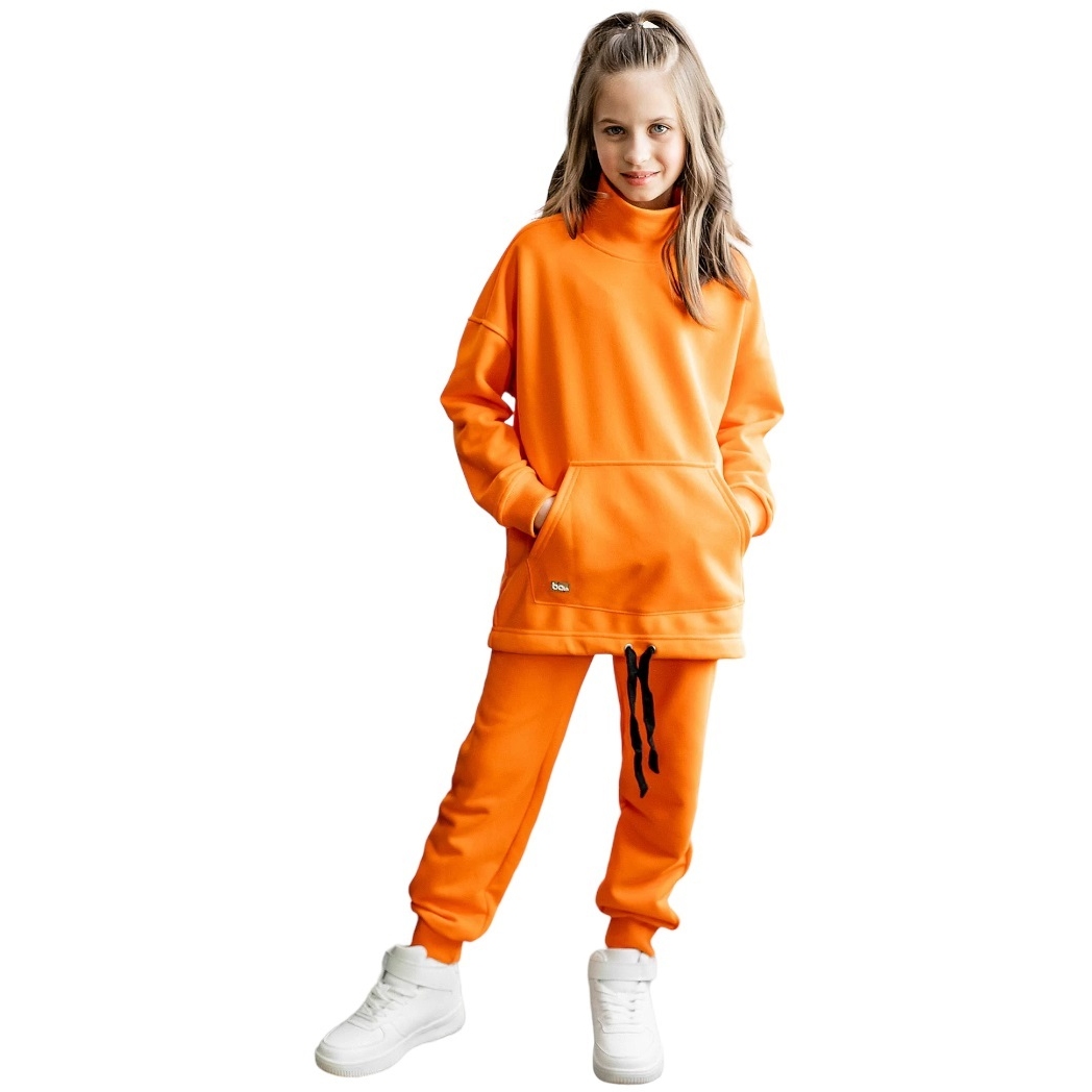 Комплект 104 ВАЛЕК худи +брюки апельсиновое эскимо 124-23ф-104-56-1-02