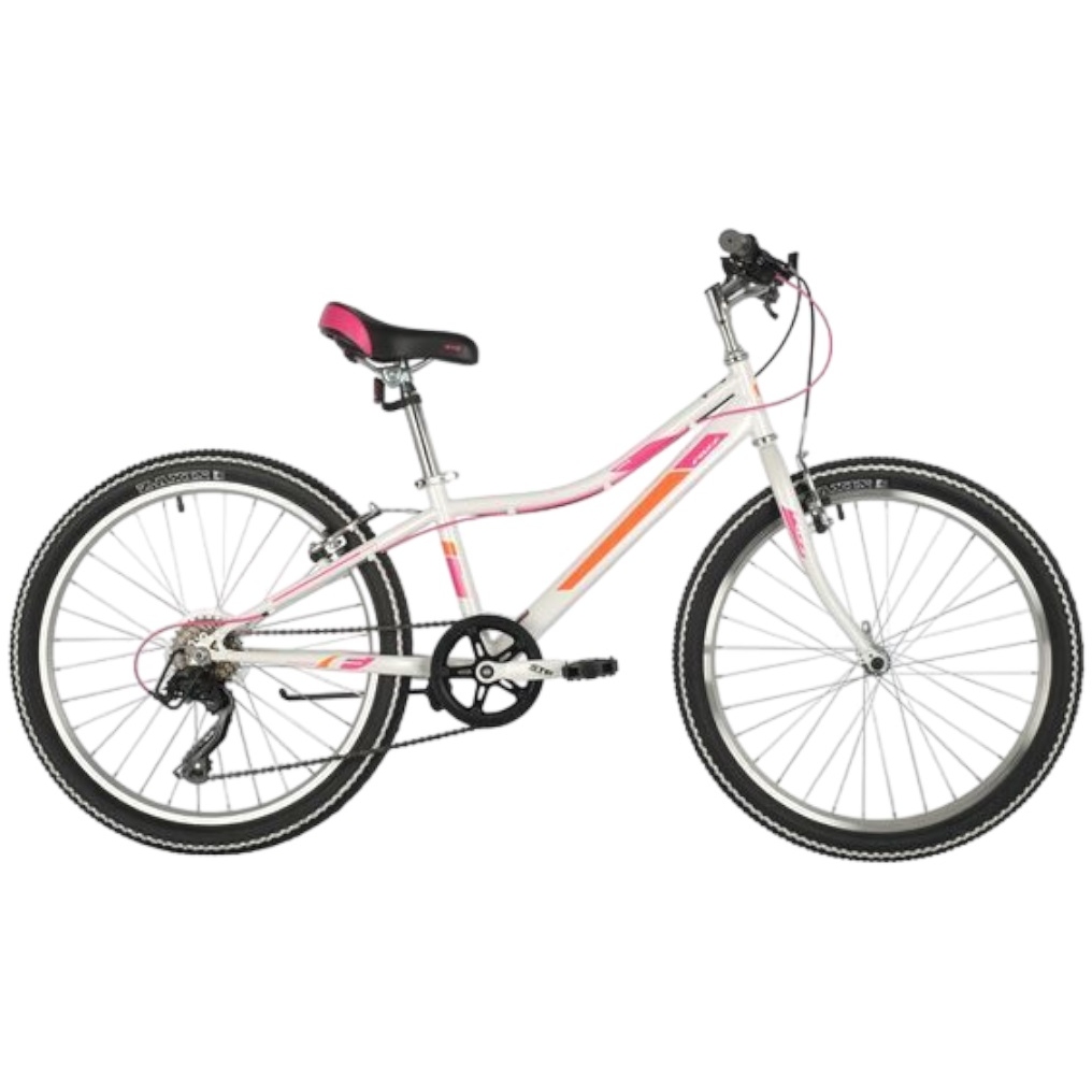 Велосипед 24" Foxx Jasmine (белый, 6 скоростей)
