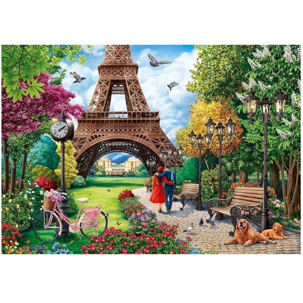 Картина по номерам "Романтичная прогулка в Париже" (40х50 см) ХК-7986