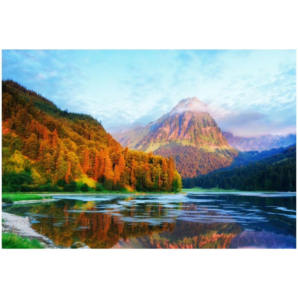 Картина по номерам "Осенняя река на закате" (40х50 см) ХК-0942