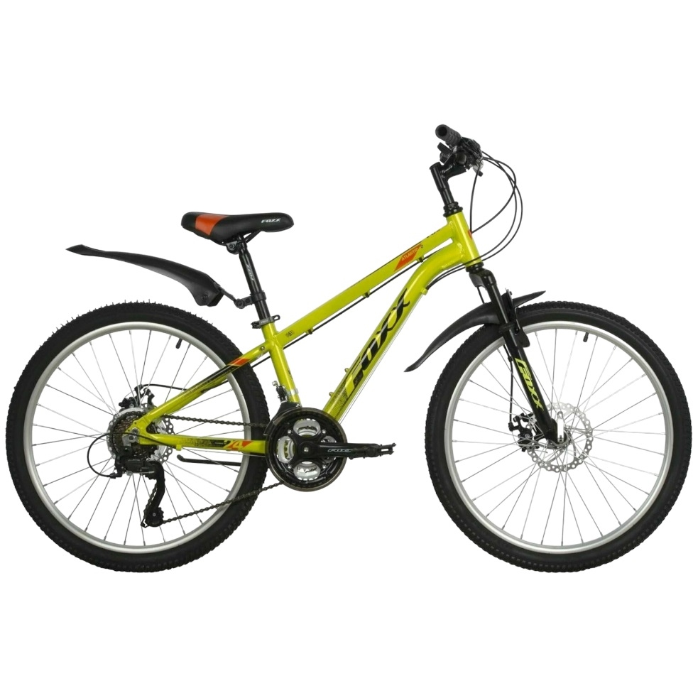 Велосипед 24" Foxx Atlantic D (зеленый, 18 скоростей)