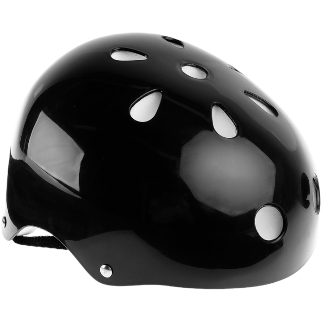 Шлем защитный детский (обхват 55 см, черный) 4045126