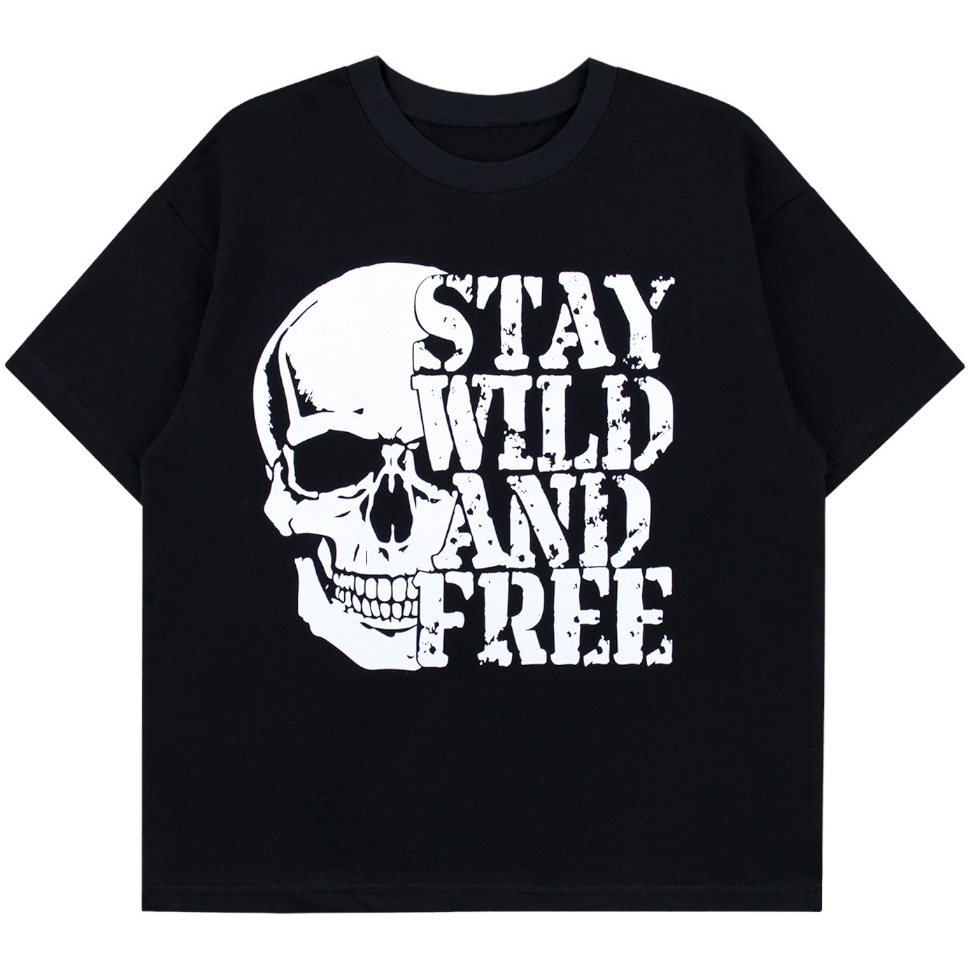 Футболка 140-146 STAY WILD FND FREE черный 1657100104