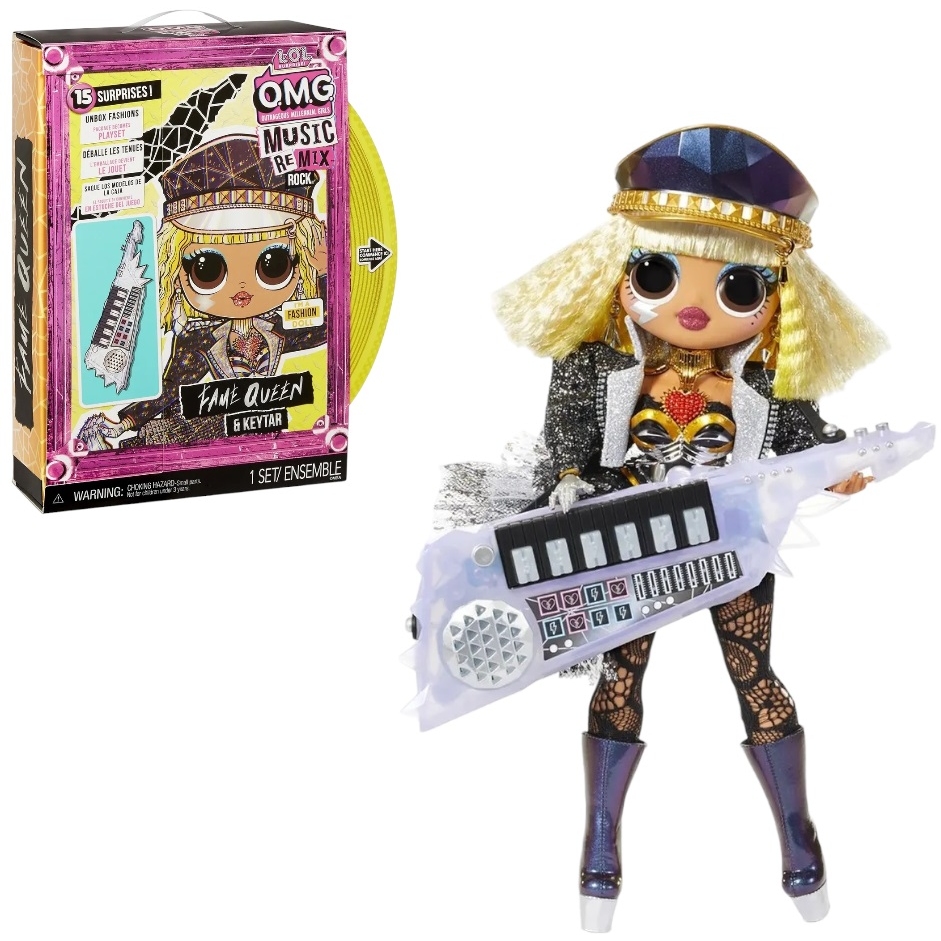Кукла L.O.L. Surprise OMG Remix Rock- Fame Queen and Keytar 577607
