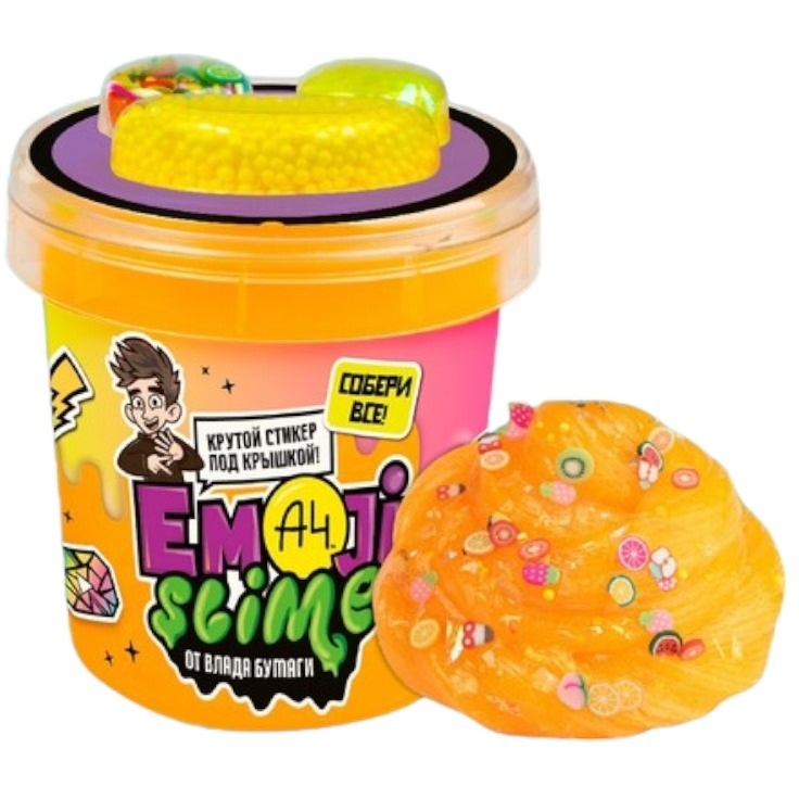 Слайм Slime Emoji-slime Влад А4 (оранжевый, 110 г.) 9584391