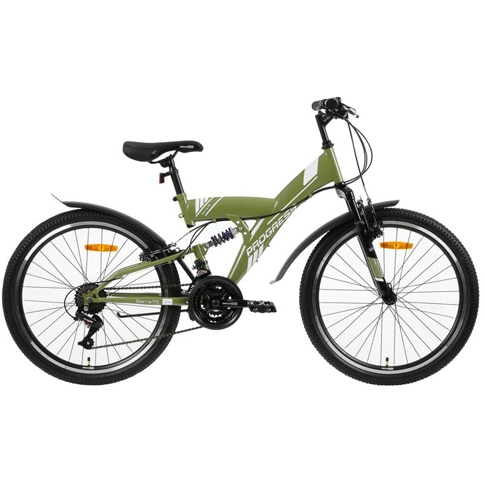 Велосипед 24" Progress Sierra FS RUS (хаки, 18 скоростей)