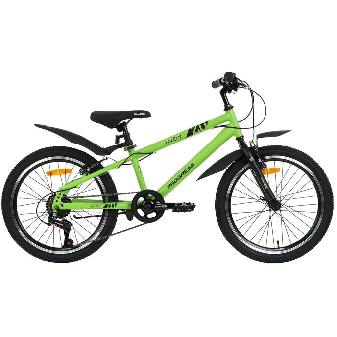 Велосипед 20" Progress Indy Rus (светло-зеленый, 7 скоростей)