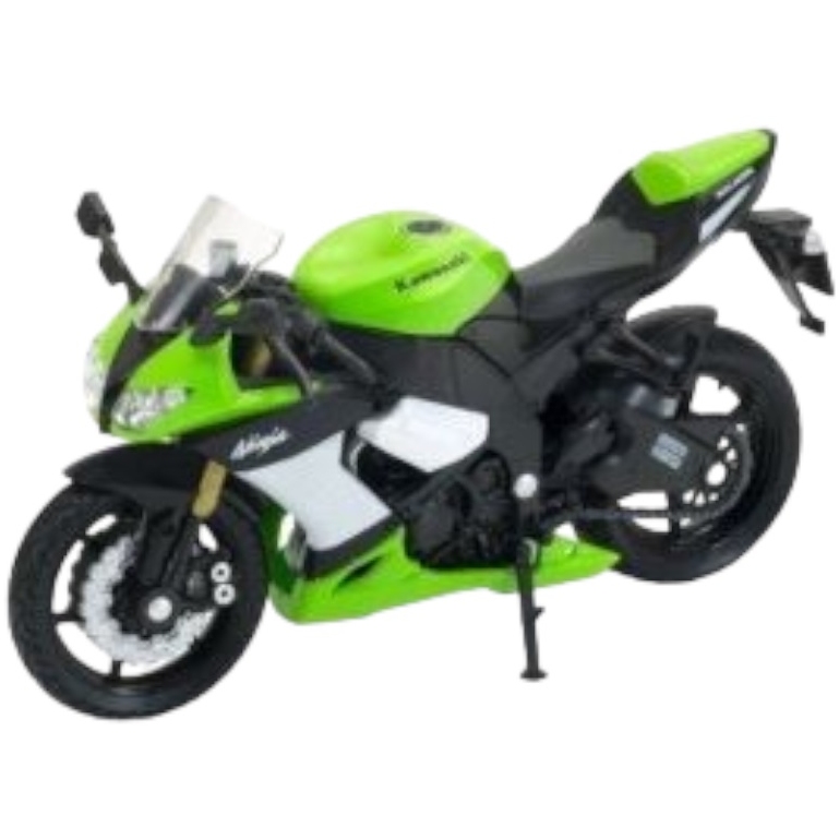 Мотоцикл Kawasaki Ninja ZX-10R 2009 (металл, 1:18) 12809РW