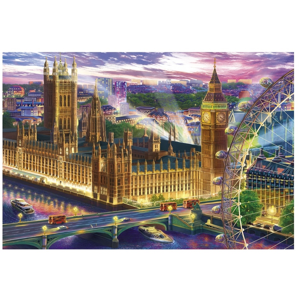 Картина по номерам "Сверкающий Лондон" (30х40 см) ХК-0895