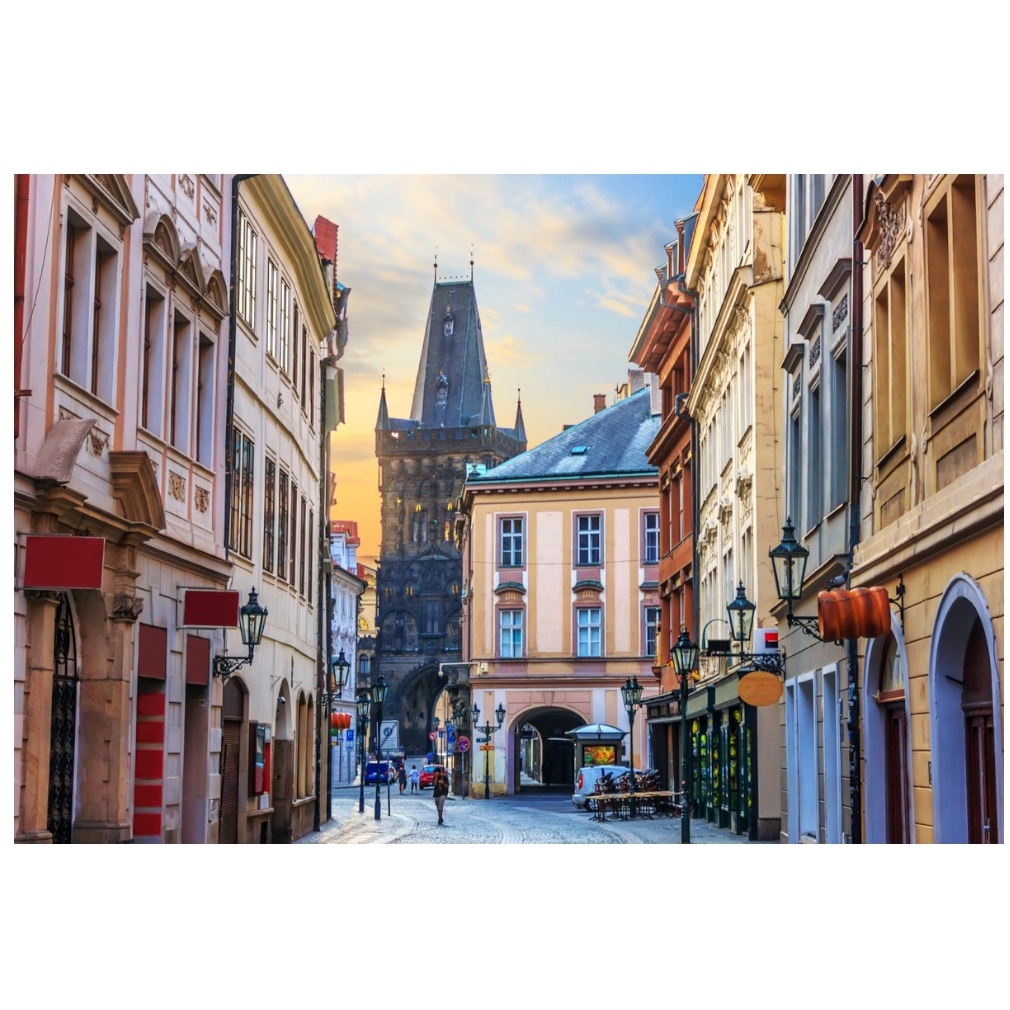 Картина по номерам "Пороховая башня в Праге" (20 цветов, 40х50 см) ХК-0936