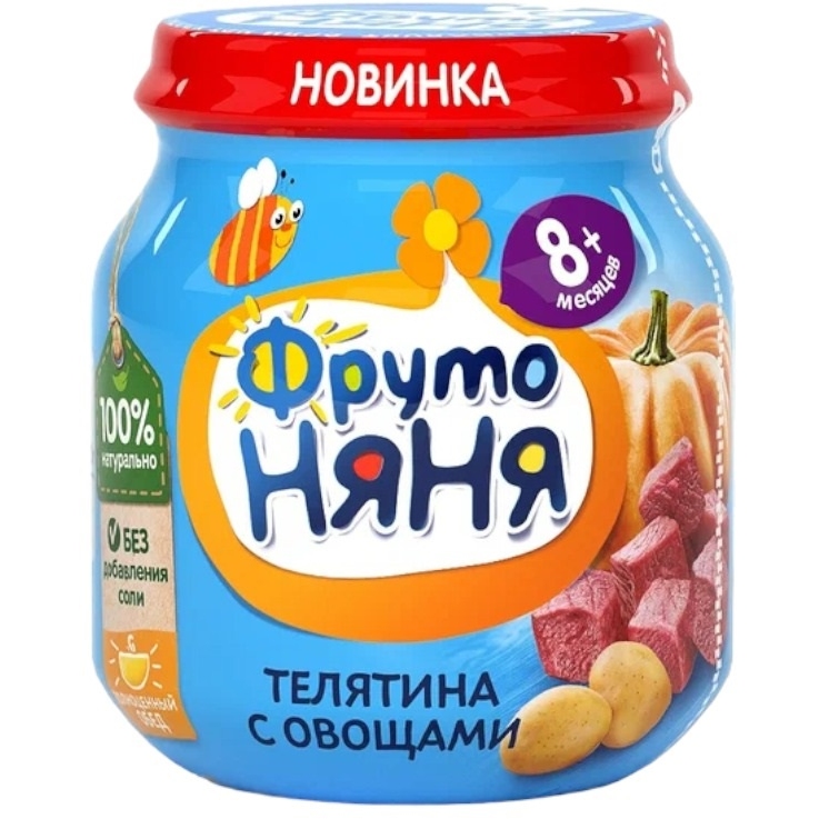 Пюре "Фрутоняня" телятина с овощами (100 г.) УТ-00060437