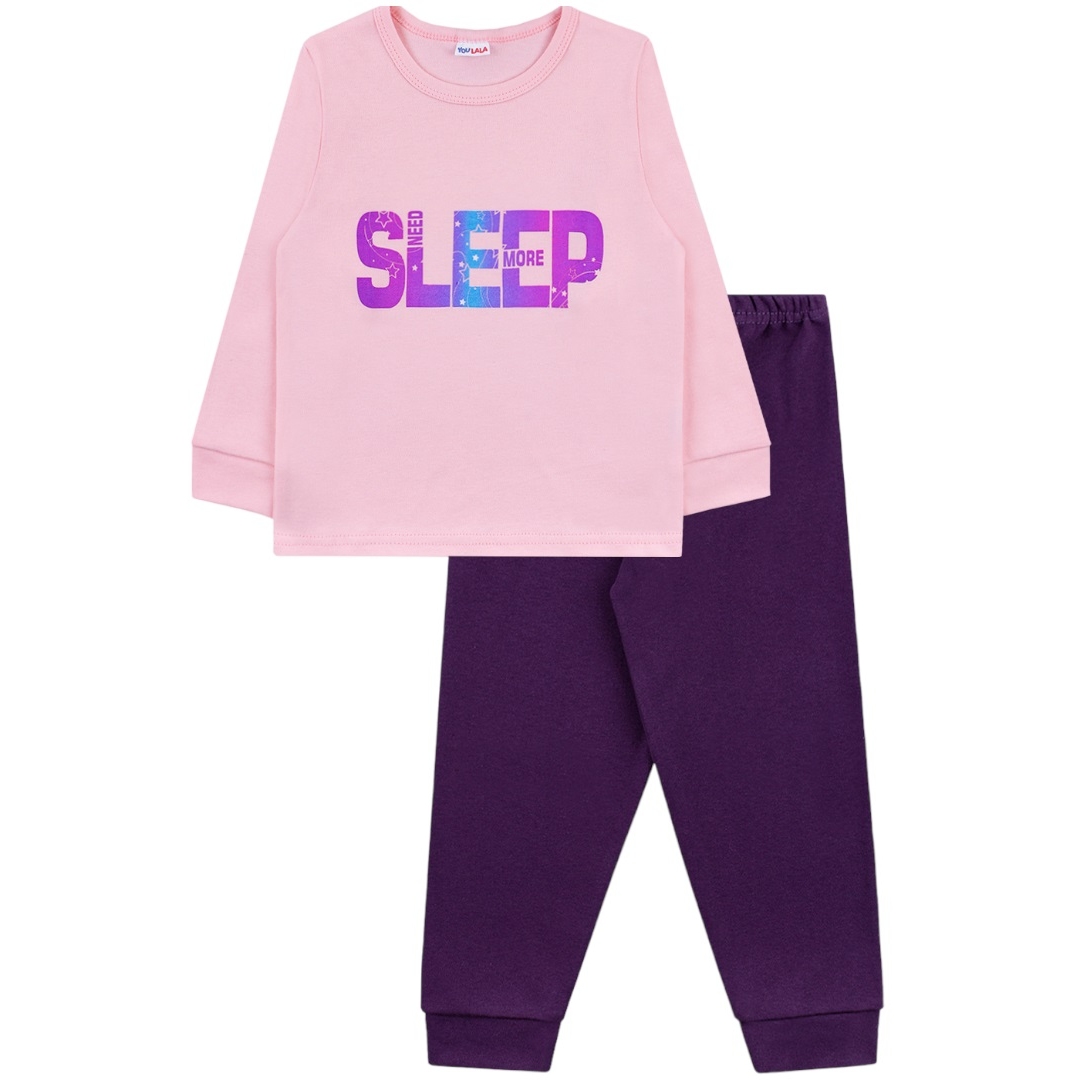 Пижама д/д 92 SLEEP джемпер +брюки розовый 0936201101